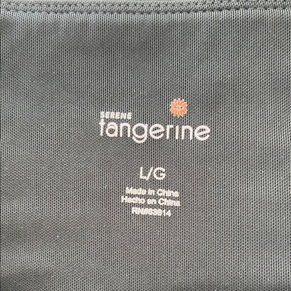 Tangerine Black and Blue Leggings Size L - Picture 3 of 4